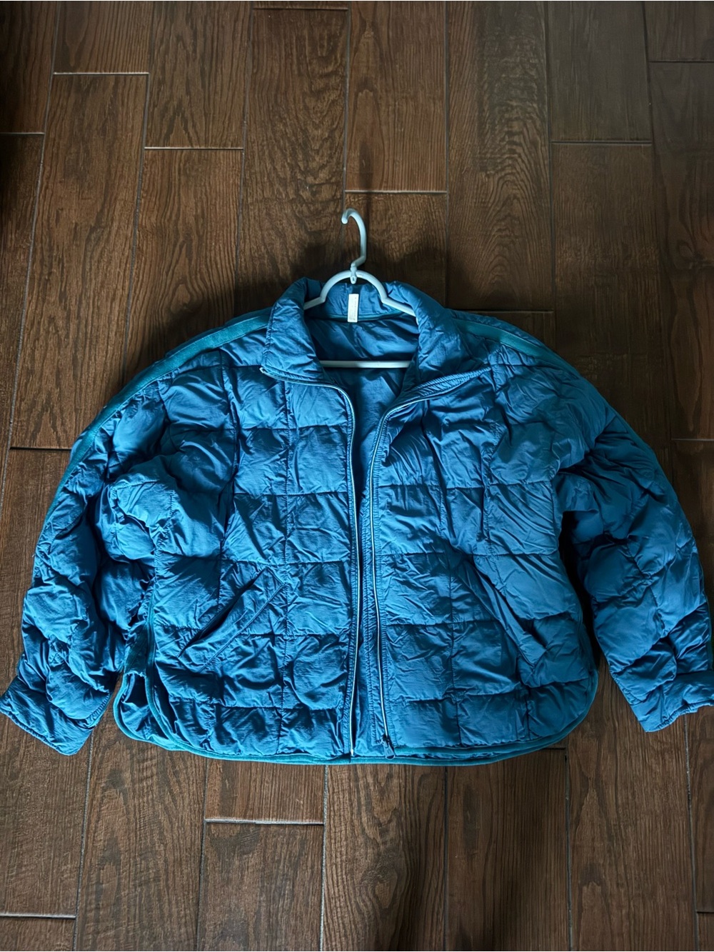 Free People Movement Pippa Pullover Packable Puffer Jacket teal Size M